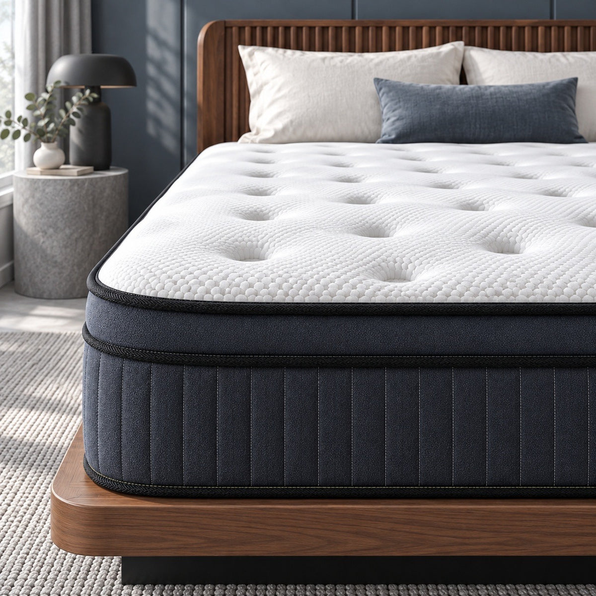 King Size Mattresses, 12 Inch Memory Foam Hybrid Mattress in a Box