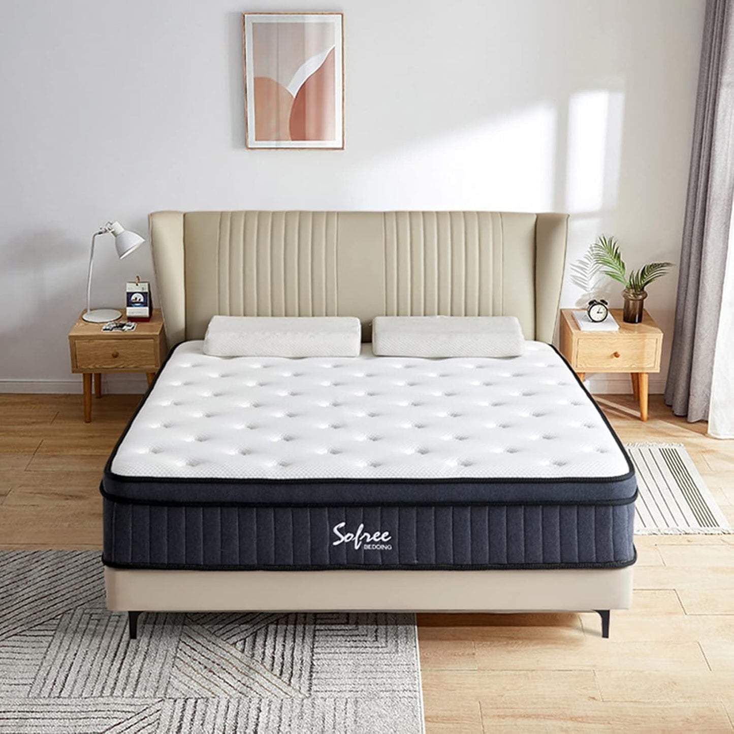 King Mattress, 12 Inch Memory Foam Hybrid Mattress King, Pocket Spring Mattress in a Box for Motion Isolation, Pressure Relief, CertiPUR-US